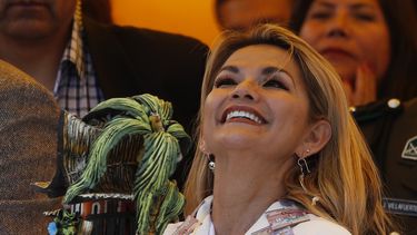 La presidenta interina de Bolivia, Jeanine Áñez, anunció el viernes su candidatura a la presidencia.