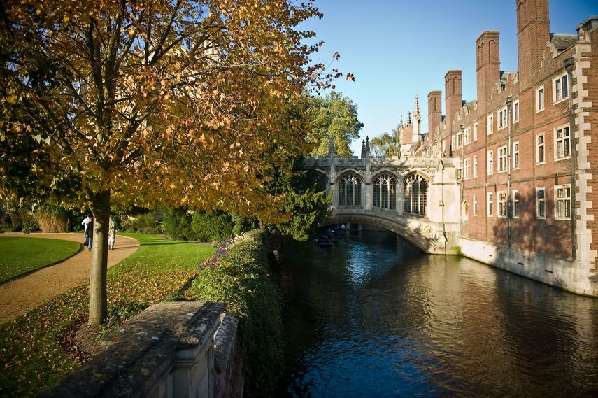Bridge of Sighs, St Johns College, Cambridge, Reino Unido.&nbsp;