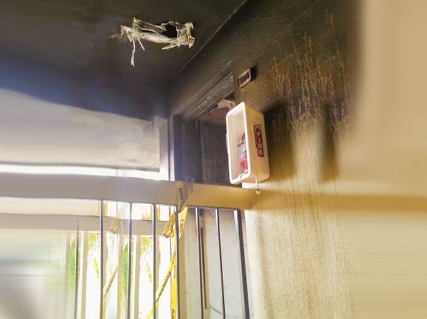 La casa de Mirian Santiago se quemó completamente. (Foto: Orián Brito)