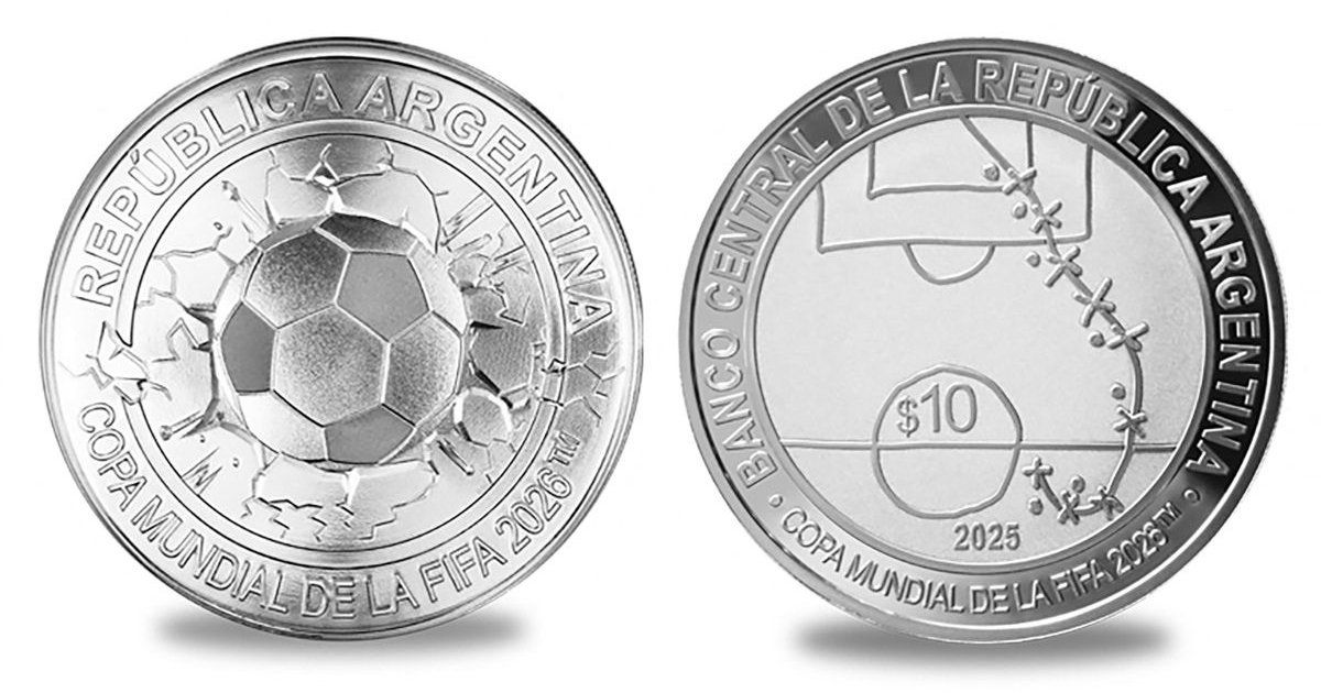 Argentina lanza moneda en homenaje a Mundial 2026 y a gol de Maradona