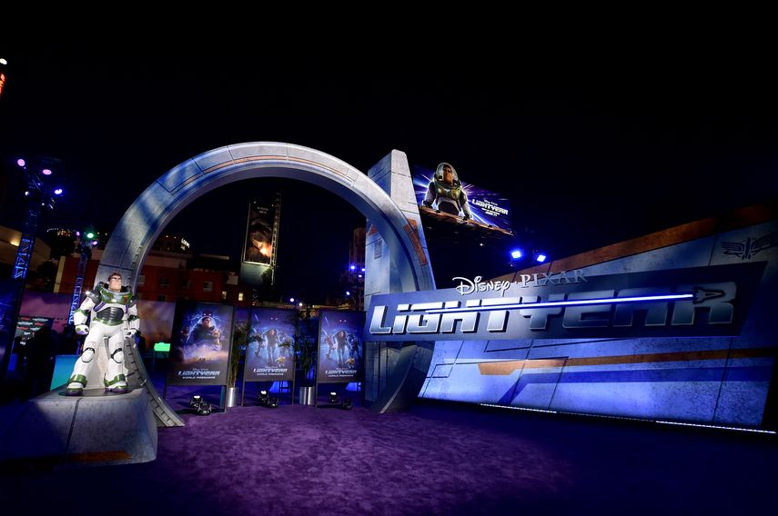 Una vista se ve durante el estreno mundial de la película Lightyear de Disney y Pixar en El Capitan Theatre en Hollywood, California, el 8 de junio de 2022.