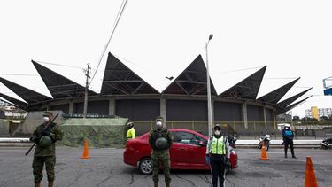 Fuerzas de seguridad se mantienen en las calles durante la contingencia del coronavirus, Quito, Ecuador.&nbsp;