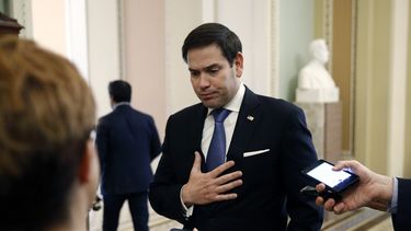 El senador Marco Rubio en una foto tomada en el Capitolio en Washington el 24 de marzo del 2020.&nbsp;