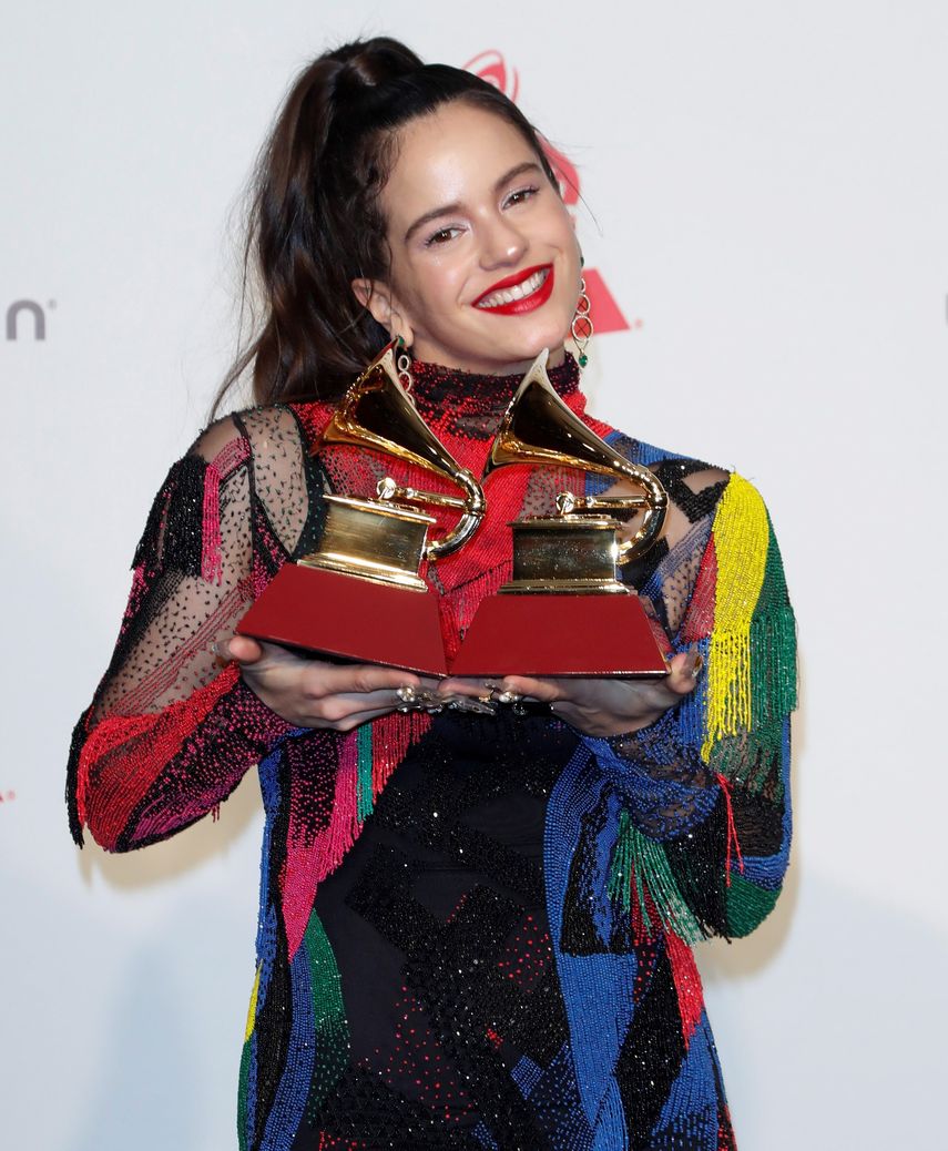 Con estos premios, Rosalía se convierte en la española con más Latin Grammy por un único trabajo.&nbsp;
