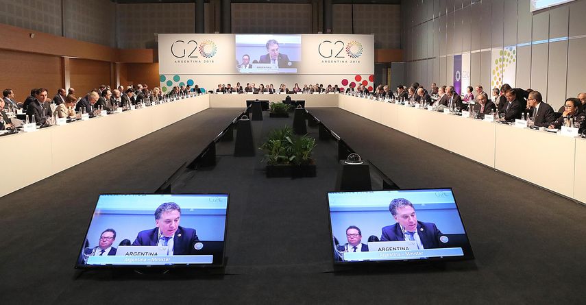 Momento de la cumbre de los ministros de Finanzas de los países del G20.&nbsp;