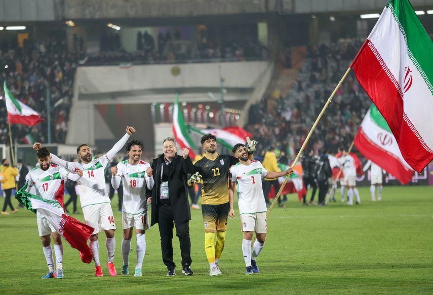 La selección de Irán celebra la clasificación al Mundial de Catar 2022&nbsp;