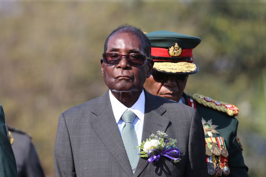 Robert Mugabe, dictador de Zimbabue.