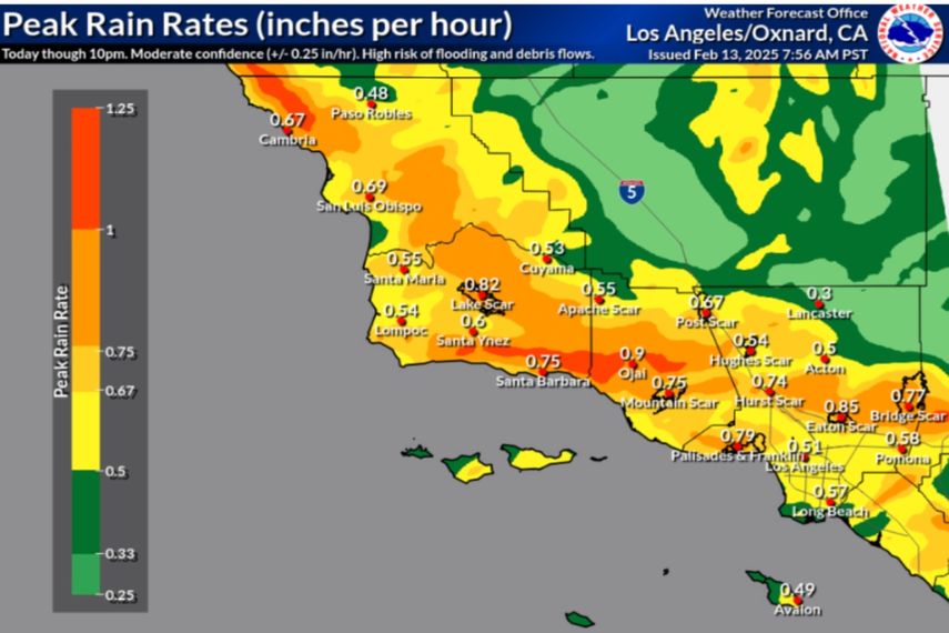 Las autoridades en California se mantienen alertas