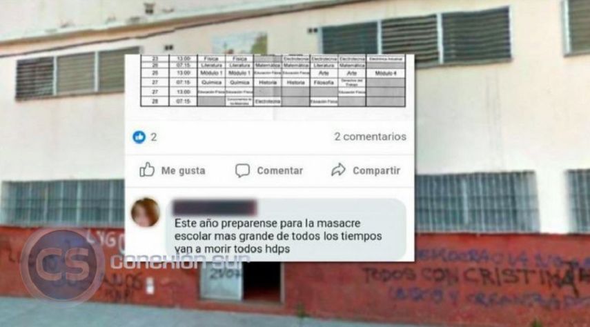 El problema empezó el año pasado cuando el joven ingresó a la escuela con un arma e intentó suicidarse en el baño.