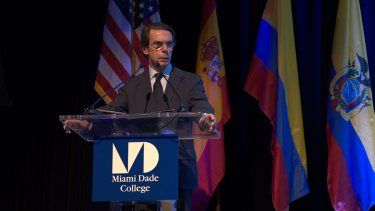 Palabras de José María Aznar, expresidente del Gobierno de España Han transcurrido tres meses desde que la soberania del pueblo le fue arrebatada en Venezuela.