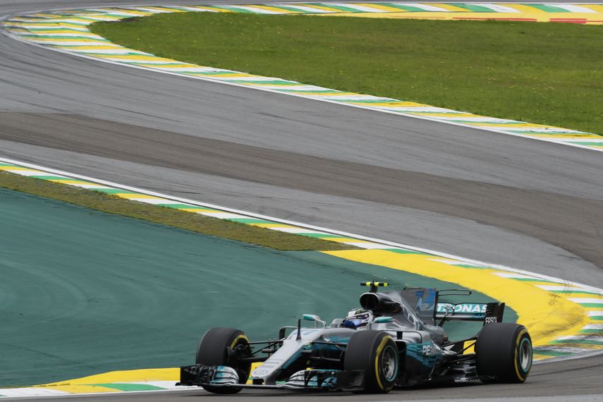 Bottas marcó un registro de 1:08,322 minutos en el circuito de Interlagos.