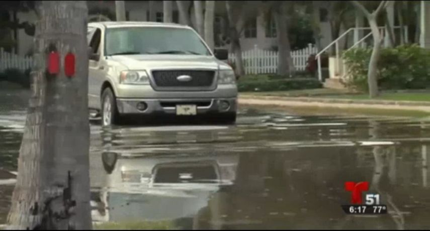 Miami Beach es una de las zonas más vulnerables a las inundaciones por su cercanía al mar.