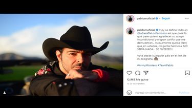 El cantante y actor mexicano Pablo Montero.