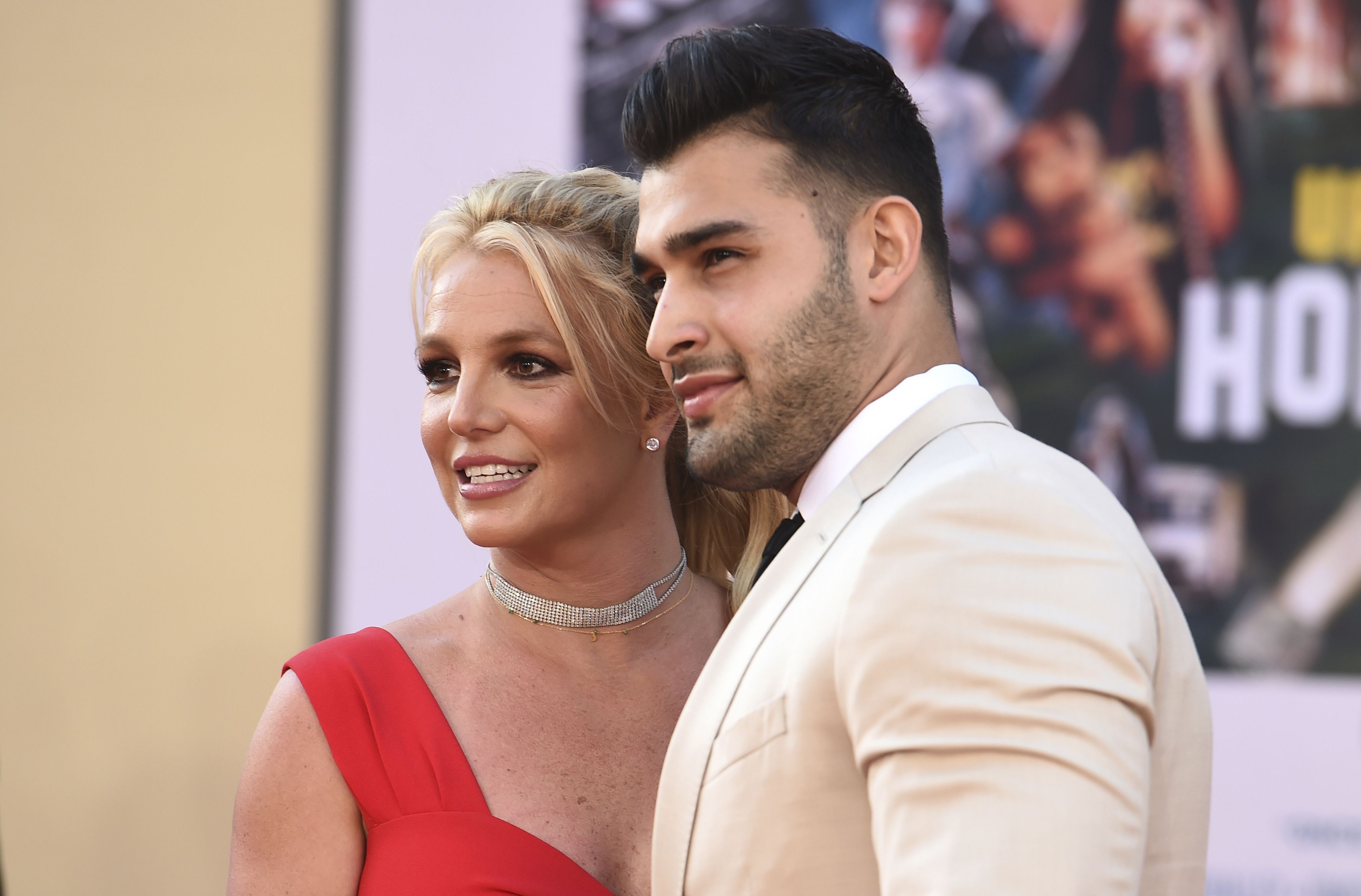 Britney Spears y Sam Asghari llegan al estreno de Once Upon a Time in Hollywood en el Teatro Chino de TCL en Los Angeles el lunes 22 de julio de 2019. Britney Spears y Sam Asghari llegan al estreno de Once Upon a Time in Hollywood en el Teatro Chino de TCL en Los Angeles el lunes 22 de julio de 2019.