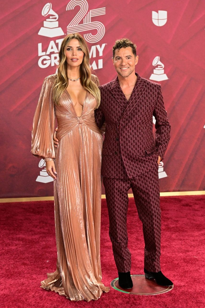 David Bisbal y su esposa, la actriz venezolana Rosanna Zanetti.