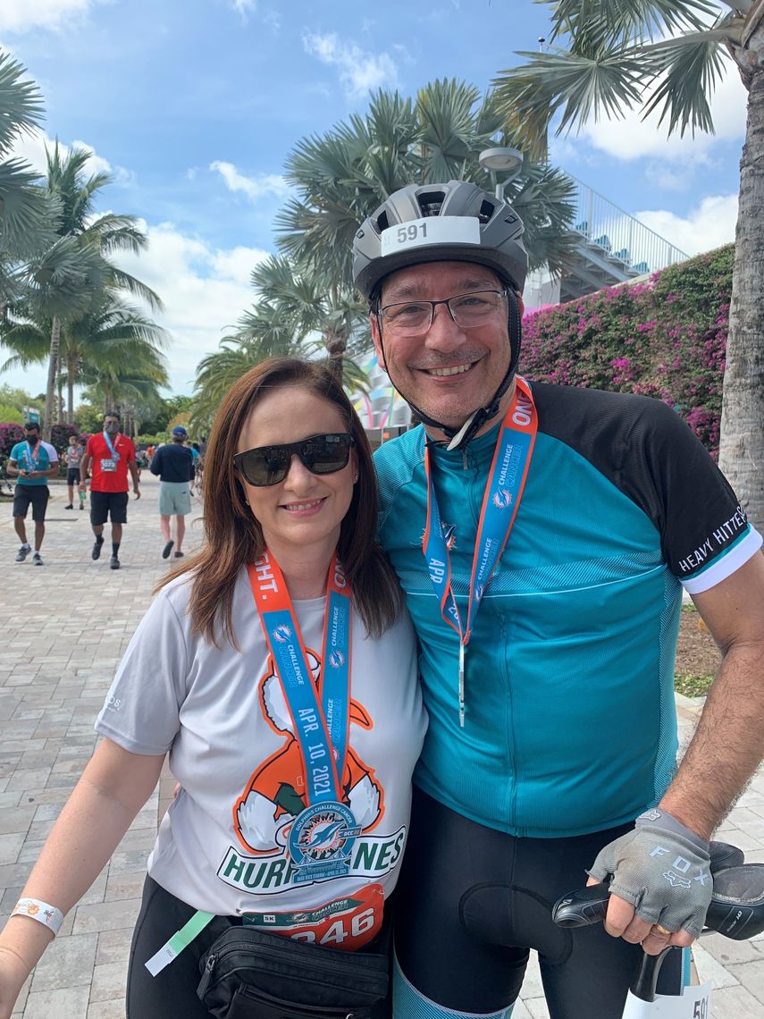 La oncóloga Alejandra Pérez y su esposo Daniel participará por décimo año consecutivo en el DCC.&nbsp;