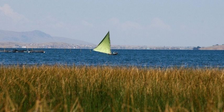 Imagen de archivo del lago Titicaca.&nbsp;