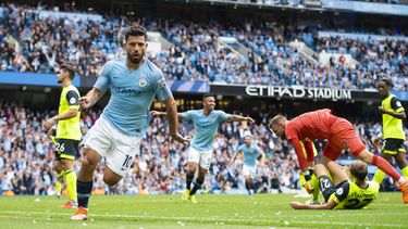 Agüero llegó a 146 goles en la Premier League entrando en el top 10 de máximos artilleros en el torneo inglés.