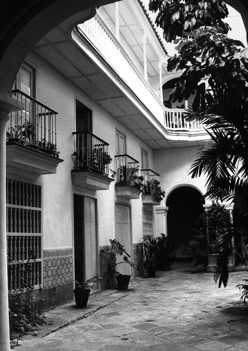 Vista del patio interior del Museo Carpentier, en La Habana.