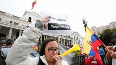 Amigos y compañeros de trabajo de los&nbsp;periodistas&nbsp;secuestrados en la zona fronteriza con Colombia, protestan por la pronta liberación.&nbsp;