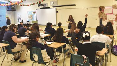 Un aula de clases en Miami-Dade.
