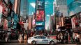 Vista parcial de Times Square, Nueva York. 