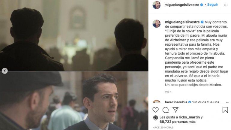 Miguel Ángel Silvestre protagoniza una serie en honor a su padre