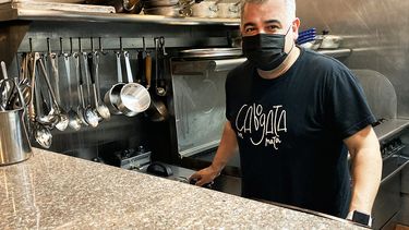 Antonio Puertas, en la cocina de Mediterraneum.