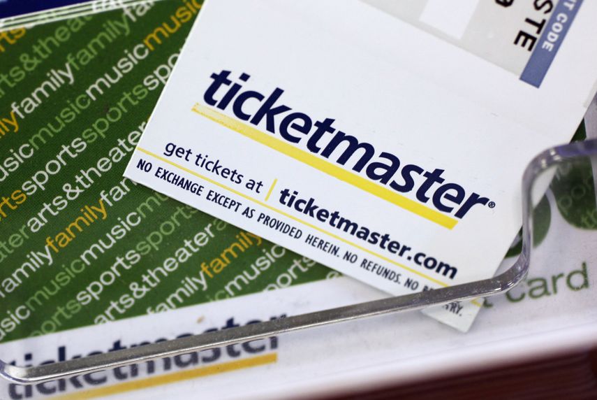 Boletos y tarjetas de regalo de Ticketmaster en una oficina postal en San José, California, el 11 de mayo de 2009.