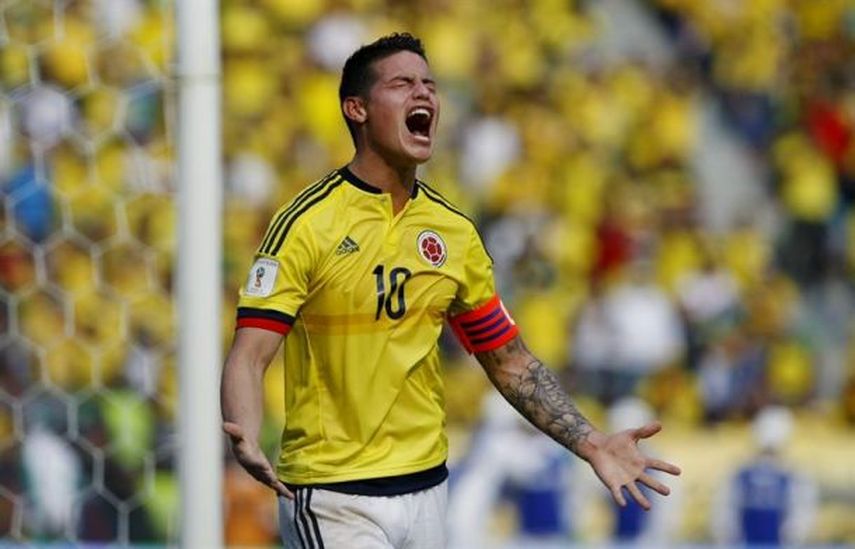 A pesar de ver pocos minutos en Madrid, James en su selección sigue siendo el jugador más importante. (EFE)