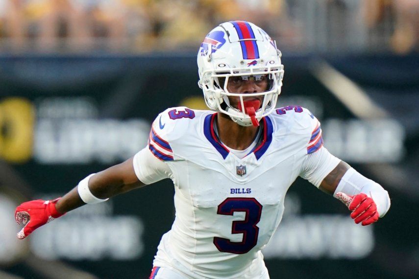 El safety de los Bills de Búfalo, Damar Hamlin, en un partido de pretemporada ante los Steelers de Pittsburgh, el domingo 20 de agosto de 2023, en Pittsburgh. 