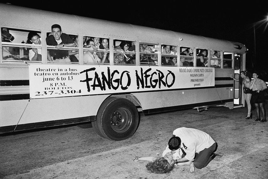 Fango Negro fue representando con la ayuda de un autobús en 1988. (ASELA TORRES)