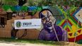 Los murales transmiten un mensaje de paz y llaman la atención sobre la importancia de proteger a las comunidades de la violencia armada.&nbsp;