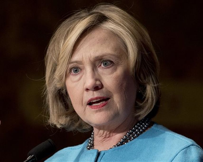 En la imagen la ex secretaria de Estado norteamericana Hillary Clinton. Foto AP