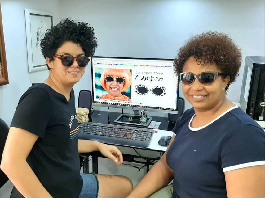Diseñadoras que colaboran con Azúcar Cuban Style: Estela Estévez y Eira Arrate.