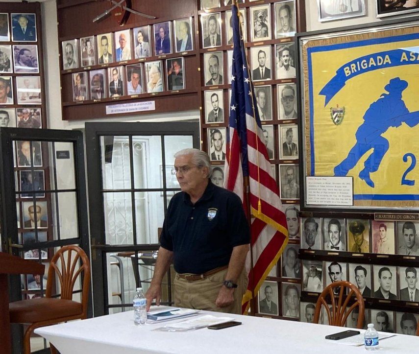 Humberto Díaz Argüelles, veterano de la Brigada 2506.&nbsp;