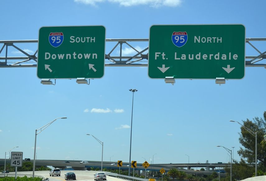 La I-95 es una de las vías más transitadas del sur de La Florida.