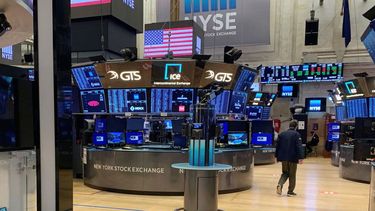El piso de remate de la Bolsa de Nueva York.