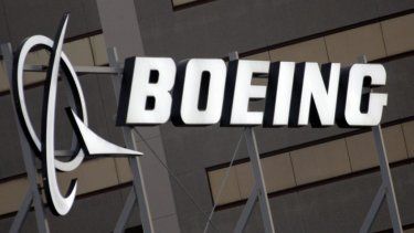 Logo de la empresa Boeing.