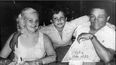 El compositor Miguel Ángel Rasalps (Lele), uno de los fundadores de Los Van Van, junto a su hijo Abdel (FACEBOOK)