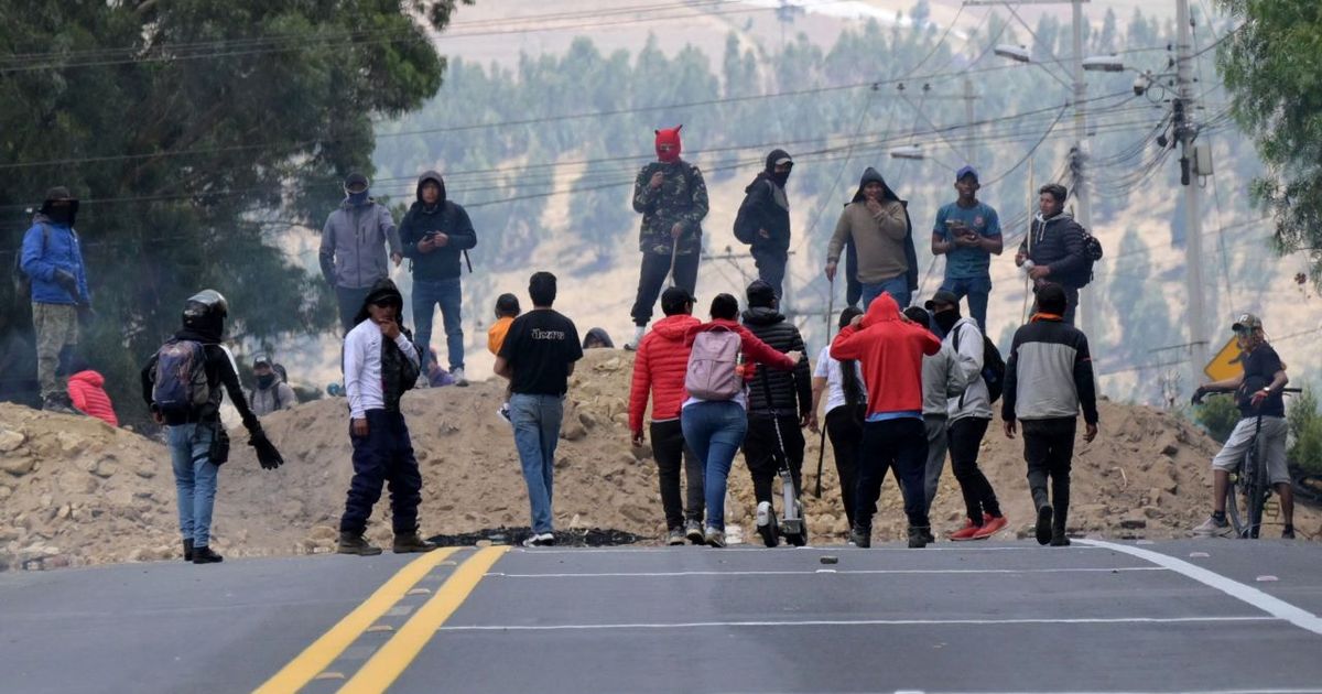 Presidente de Ecuador afirma que banda Tren de Aragua financia protesta indígena