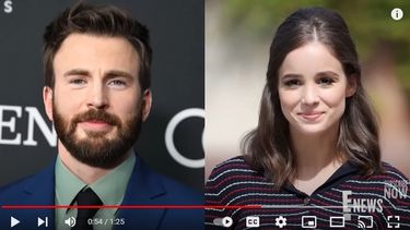 Chris Evans y Alba Baptista.