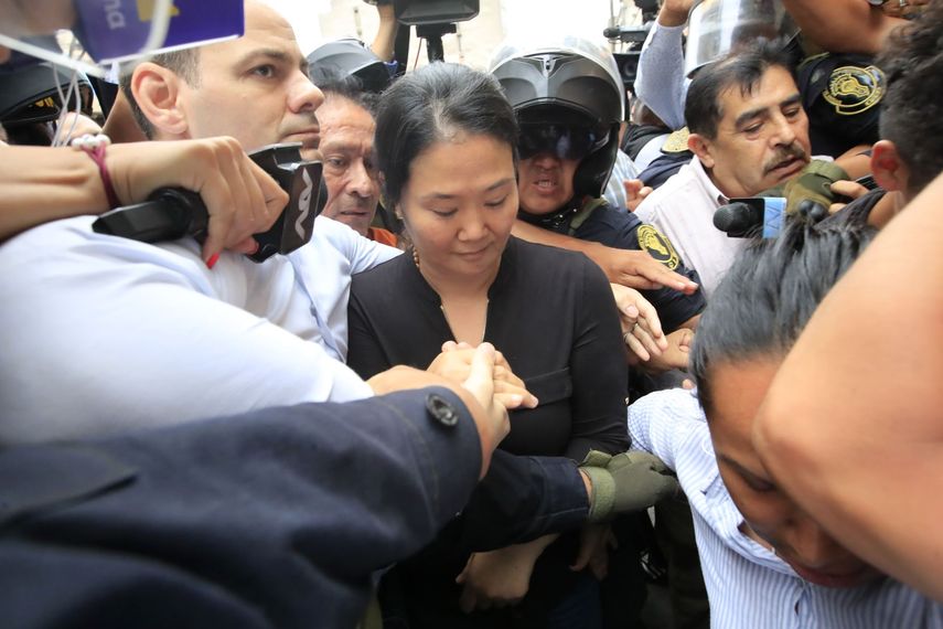 La líder de Fuerza Popular, Keiko Fujimori.&nbsp;