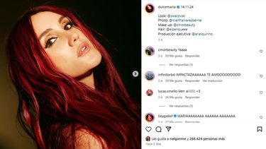 La cantante mexicana Dulce María. 