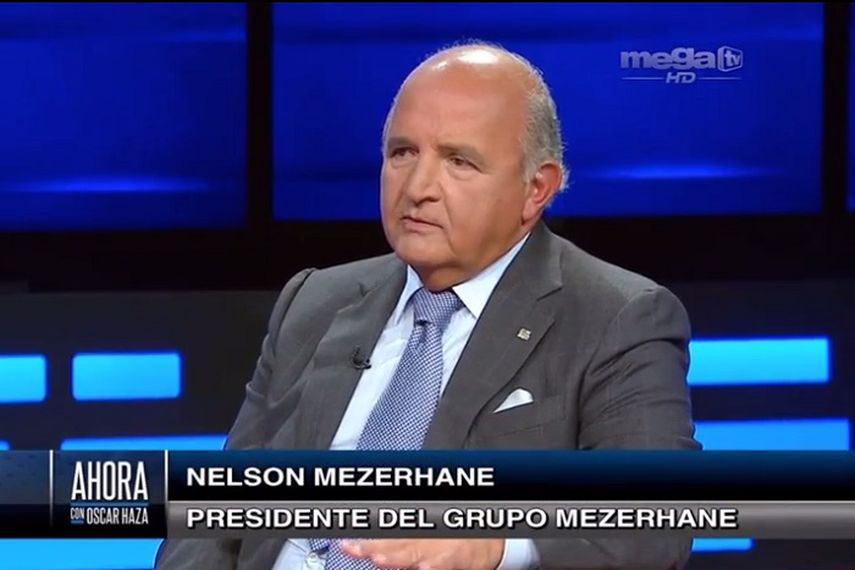 Captura de pantalla de la transmisión del programa televisivo Ahora con Oscar Haza, de Mega TV