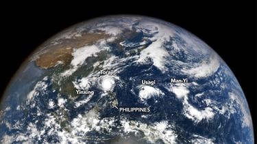 Por primera vez en noviembre se han alineado cuatro tifones en el Pacífico Occidental.