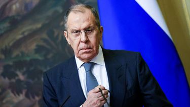 El ministro de exteriores ruso Serguei Lavrov en Moscú. &nbsp;