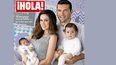 La familia Fuentes Bracamontes en la portada de la revista Hola en la edición de México. (Foto Captura de Hola de México)