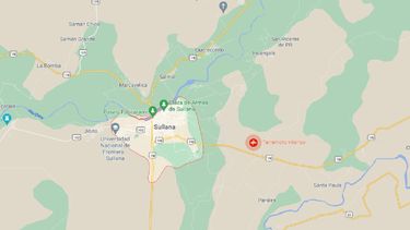 Imagen donde se marcó el epicentro del sismo.&nbsp;