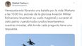 Mensaje enviado por el ministro del régimen, Vladimir Padrino López. 